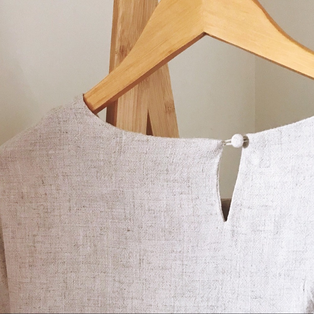 ⭐️SOLD⭐️ Anthropologie Tie Waist Linen Top - XS - Picture 4 of 4